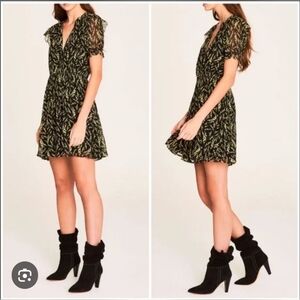 RTR ba&sh Matcha Floral-Print Mini Dress Size S (US 6)